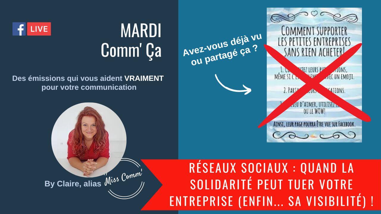 Solidarité social média - Facebook, mauvaise idée marketing digital - Claire Négrier - Communication Beajolais