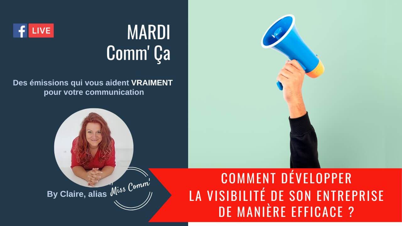 Comment développer une bonne visibilité de son entreprise ! Claire Negrier - Miss Comm' - formation stratégie de communication
