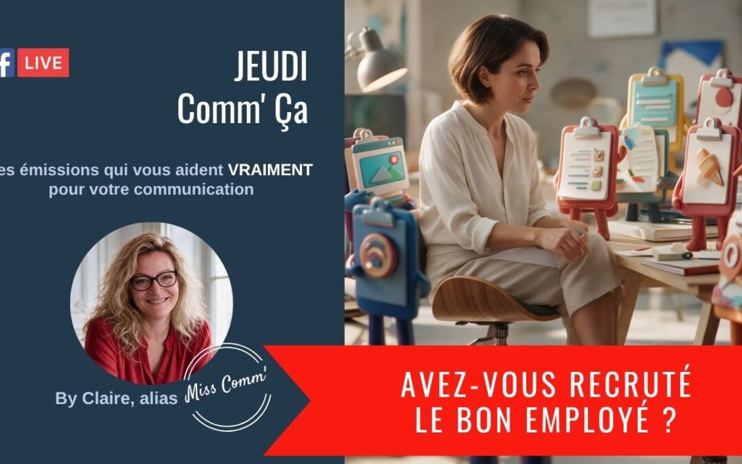Crée la fiche de poste de tes actions de communication